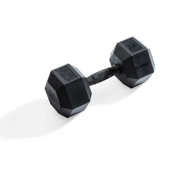 Hexagonal dumbbell 15kg Black