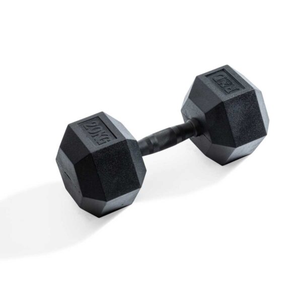 Hexagonal dumbbell 20kg Black