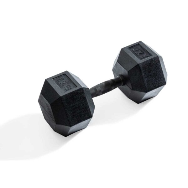 Hexagonal dumbbell 25kg Black