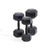 Hexagonal dumbbell 2,5kg Black - Image 3