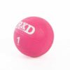 Rubber medicine ball 1kg pink - Image 2