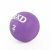 Rubber medicine ball 2kg purple - Image 2