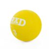 Rubber medicine ball 3kg yellow - Image 2